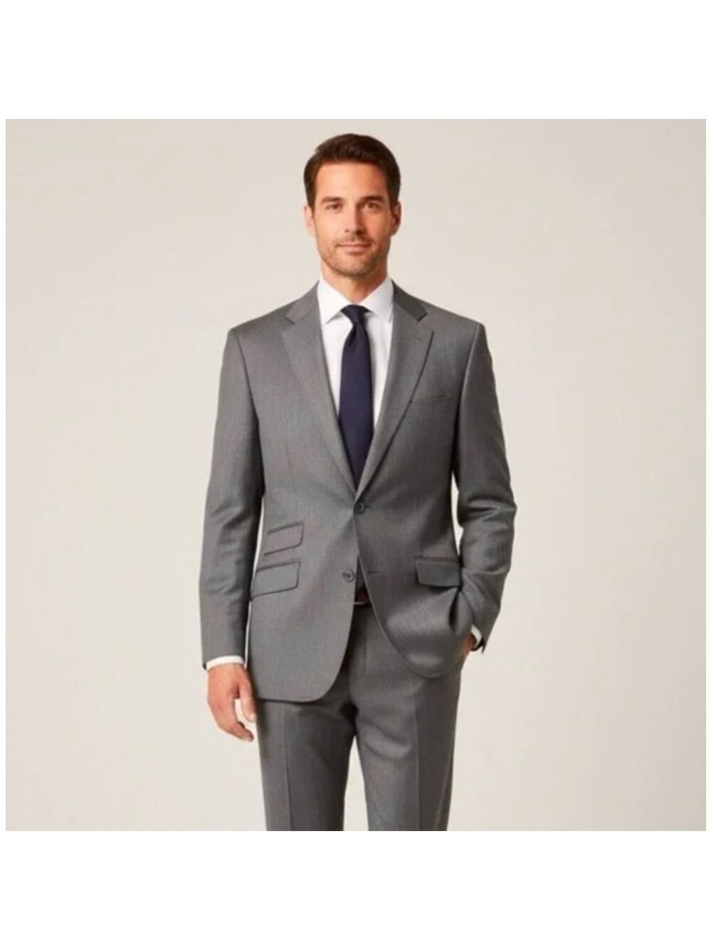 * Ted Baker Wool Endurance Pinstripe Suit Jacket Blazer Size 44R